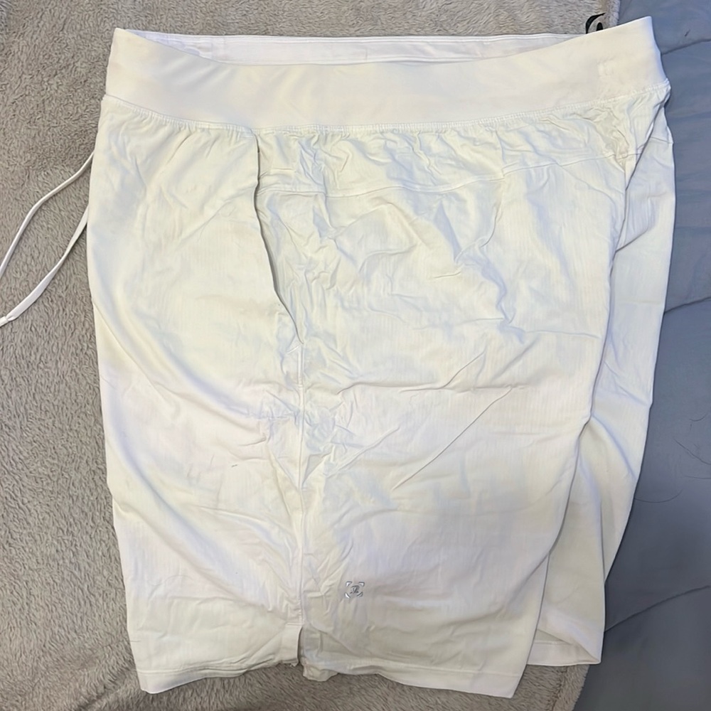 White LuluLemon Shorts. Size XL.